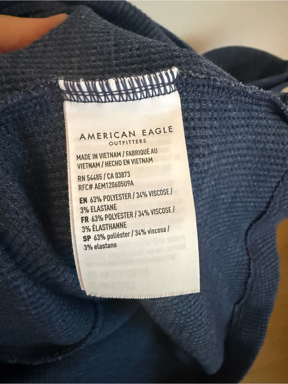 American Eagle Outfitters Waffle Baby Tee - Picture 4 of 4
